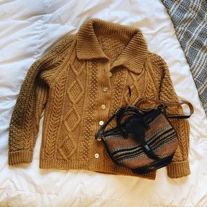 Vintage Mustard Knit Sweater
